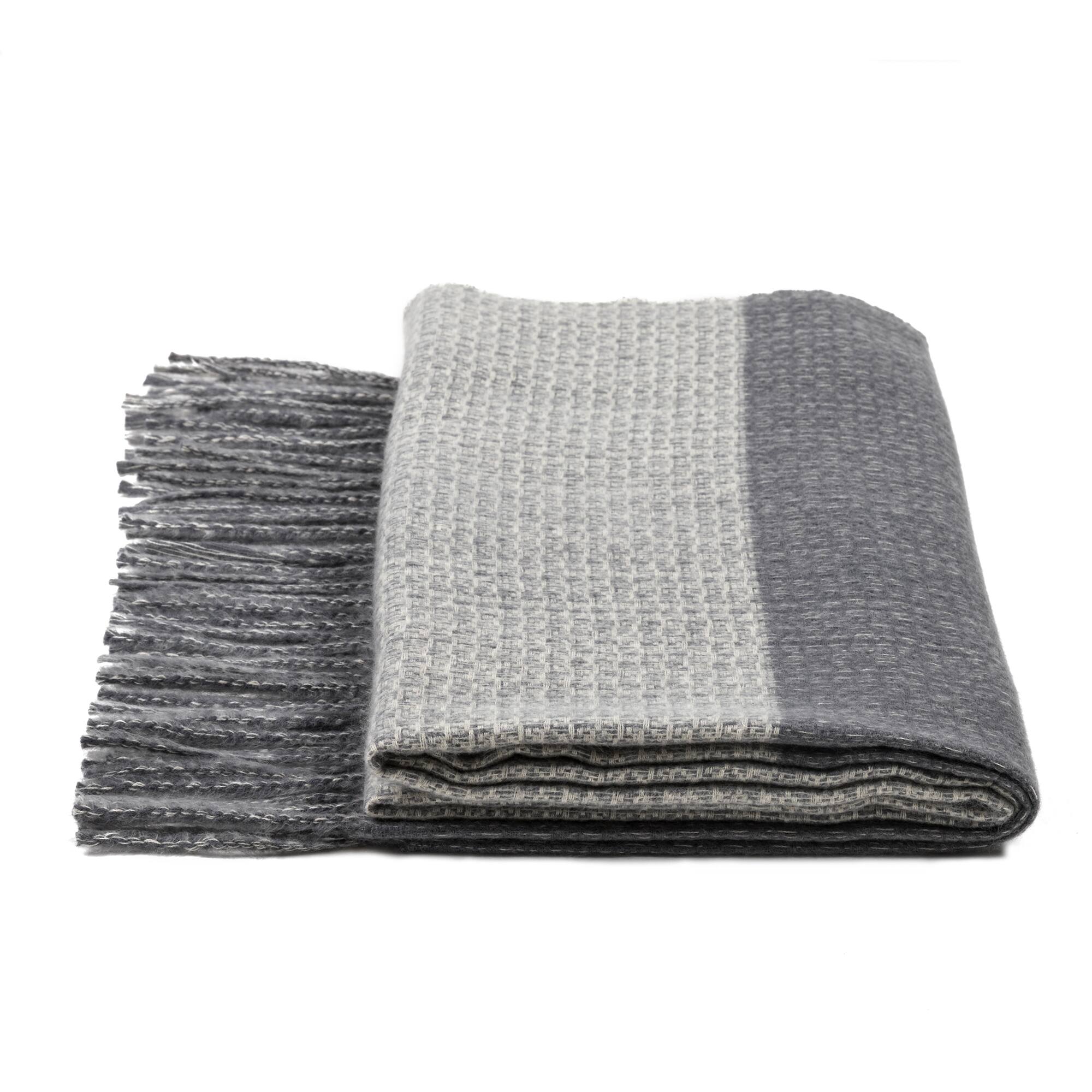 Glitzhome® 75" Gray Scarf with Tassels
